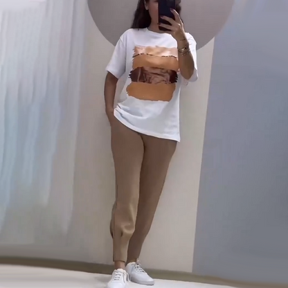 Modieuze en Casual Tweedelige Set