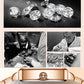 Fashion Square Dames Roségoud Diamanten Horloge