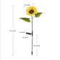 Zonnebloem Solar Lampen – Automatisch aan/uit, 14 uur verlichting, IP65 waterdicht