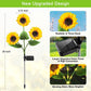 Zonnebloem Solar Lampen – Automatisch aan/uit, 14 uur verlichting, IP65 waterdicht