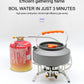 📢 NU 50% KORTING!! ⏰ 5800W winddichte campinggasbrander, compleet met piëzo-ontsteking en adapters voor gaspatronen.