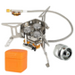 📢 NU 50% KORTING!! ⏰ 5800W winddichte campinggasbrander, compleet met piëzo-ontsteking en adapters voor gaspatronen.