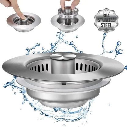 📢📢 50% KORTING!! 🔥3 in 1 Keuken gootsteenafvoerzeefjes Keuken gadgets