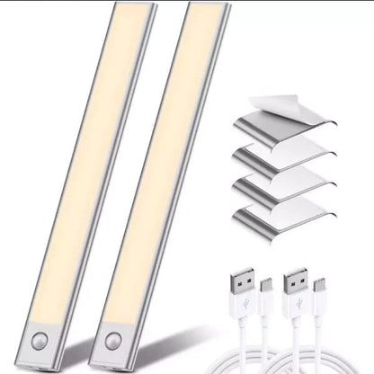 🎁 Sinterklaasactie: 50% korting💡 Onderkastverlichting met bewegingssensor – 1500mAh USB-oplaadbare, dimbare nachtlamp met magnetische montage voor keuken, kledingkast, voorraadkast, trap, badkamer en garage