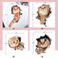 3D verwijderbare muurstickers met katten en honden