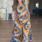 Women’s Printed Sleeveless Top & Wide-Leg Pants Set