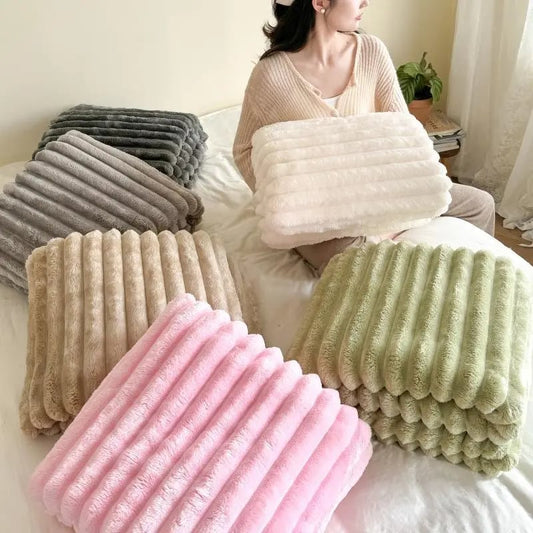 🍂 Herfstuitverkoop – 50% korting! 🛏️ Dik pluche dekentje met konijnenmotief en melkfluwelen hoes 🫧 Dompel jezelf onder in ultiem comfort