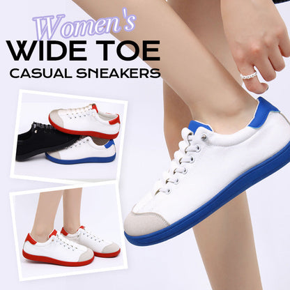 Casual sneakers voor dames met brede neus