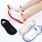 Casual sneakers voor dames met brede neus
