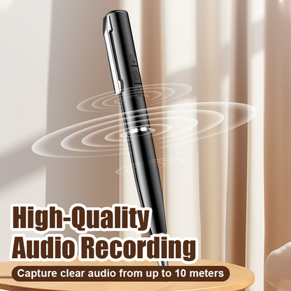 🎙️ Onduidelijke opnames/te veel apparatuur? Multifunctionele VoiceRecorderPen (Hoge Capaciteit)!
