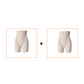 Corrigerende shorts met hoge taille voor een gelifte billenlook