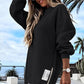 Casual sweaterjurk met lange mouwen en ritssluiting
