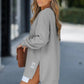 Casual sweaterjurk met lange mouwen en ritssluiting