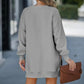 Casual sweaterjurk met lange mouwen en ritssluiting