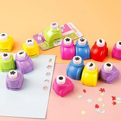✂️ KOOP 2 EN KRIJG 1 GRATIS! 🎨 DIY-ponsset voor kinderen - Maak leuke vormen (sterren/hartjes/dieren) voor knutselen en scrapbooking 🧒✨