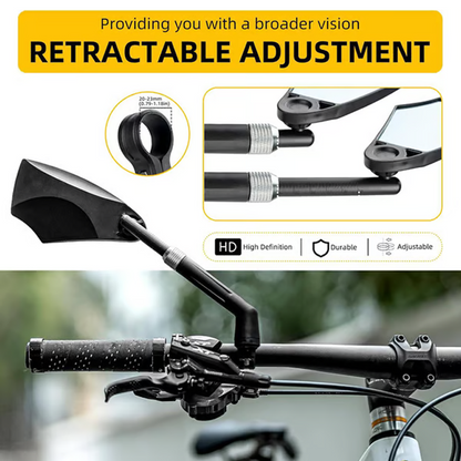 ⏰360° verstelbare fiets Spiegel voor op het stuur🚵‍♂️