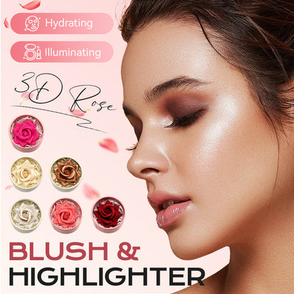 3D Roze Blush & Highlighter