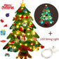 🎅Xmas Hot Sale - 50% KORTING!🎄DIY vilten kerstboom voor kinderen – 32 herbruikbare ornamenten + kerstverlichting