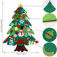 🎅Xmas Hot Sale - 50% KORTING!🎄DIY vilten kerstboom voor kinderen – 32 herbruikbare ornamenten + kerstverlichting