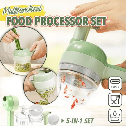 🍳🔪 50% KORTING! 4-in-1 handschuurmachine met groentesnijset | Multifunctionele draadloze keukenmachine