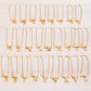 Kleine Halsketting met Gouden Hart en Letter