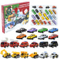 📢📢 50% KORTING!! ⏰🚗Adventskalender voor jongens: speelgoedsets met bouwvoertuigen van lichtmetaa