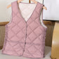 Warm gewatteerd lichtgewicht getailleerd vest voor dames