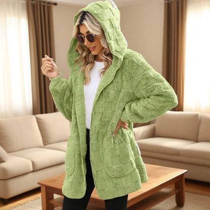 Geruite Zachte Cardigan voor Dames