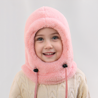 Knusse en Warme Alles-in-één Wintermuts voor Kinderen