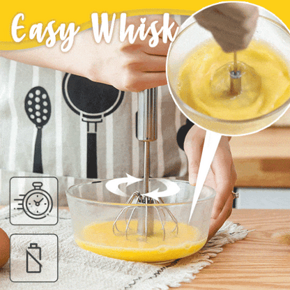 🌻Herfst Aanbieding📢📢 1+1 gratis⏰👩‍🍳AA roestvrijstalen handklopper met duwknop