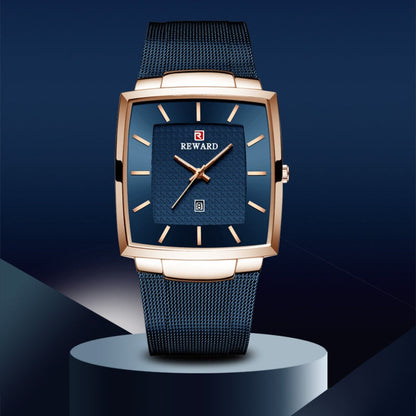 🎅 Exclusief Sinterklaasvoordeel!50% KORTING✨Ultradunne Vierkante Quartzhorloge (Meshband) – 9mm Dun, 3ATM Waterbestendig & Modieus Design (Perfect als Cadeau!)