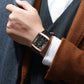 🎅 Exclusief Sinterklaasvoordeel!50% KORTING✨Ultradunne Vierkante Quartzhorloge (Meshband) – 9mm Dun, 3ATM Waterbestendig & Modieus Design (Perfect als Cadeau!)