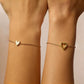 Hypoallergene hartvormige armband set