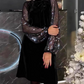 ⏳ Tijdelijk Aanbod ⏰ Damesjurk met Pailletten en Strikhals ✨👗