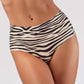 Women's Seamless High Waisted Animal Print Underwear