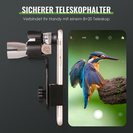 📢📢 50% KORTING!! 🔭 Miniatuur verrekijkertje met smartphonehouder