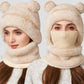 3-in-1 Winter Warm Balaclava Hat with Bear Ears