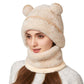 3-in-1 Winter Warm Balaclava Hat with Bear Ears