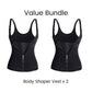 Dames Vormend Bodyvest met Rits en Haakjes