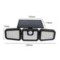📢📢 50% KORTING!! ☀️ Beveiligingsspots voor buiten op zonne-energie – 2500 lumen | 3 lampen | Dimbaar & verstelbaar | Wandmontage | 3 standen | IP65 waterdicht