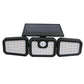 📢📢 50% KORTING!! ☀️ Beveiligingsspots voor buiten op zonne-energie – 2500 lumen | 3 lampen | Dimbaar & verstelbaar | Wandmontage | 3 standen | IP65 waterdicht