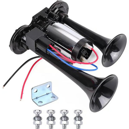 📢 2026 Verbeterde 12V 130dB Dubbele Luchtclaxonset met compressor | Krachtig & Eenvoudig te Installeren | Voor Auto's, Trucks, SUV's & Thuisbeveiliging