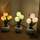 LED Tulp Nachtlamp - Bloem Tafellamp met 3 Takken USB Decoratief Licht
