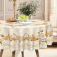 Waterdicht Tafelkleed met Goudkleurige Rozen – Luxe Look, Dagelijks Beschermd | 50% Korting
