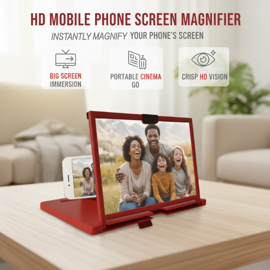 🥳2026 HOT SALE❤️ Verlicht vermoeide ogen, maak het scherm “groter” | HD-telefoonvergrootglas voor eenvoudiger bekijken🎬✨
