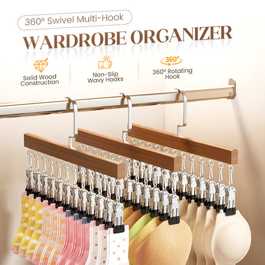 360° Draaibare Multi-Haak Garderobe-Organizer