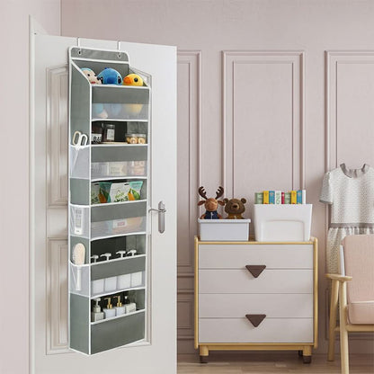 📢📢 50% KORTING!! 🚪 5-laags over-de-deur opbergrek met mesh-zijvakken | extra stevig, zonder boren | extra grote capaciteit