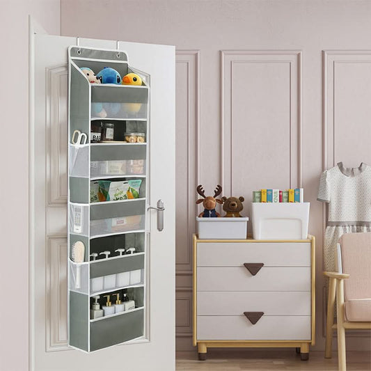 📢📢 50% KORTING!! 🚪 5-laags over-de-deur opbergrek met mesh-zijvakken | extra stevig, zonder boren | extra grote capaciteit