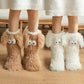 💗LAATSTE DAG VAN DE SALE 50% KORTING⚡50K+ VERKOCHT💕Dames Plush Slipper Sokken Vloersokken Winter Thuis Binnen Verdikte Fleece-gevoerde Antislip Volwassen Dames Plush Sneeuwsokken Schoenhoezen