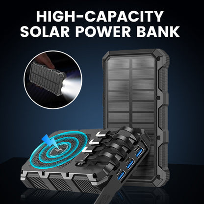 Hoogwaardige Solar Powerbank met Ingebouwde Verlichting